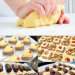 Verschiedene Sorten Plätzchen auf einem Platten serviert