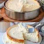 Leckerer Quarkkuchen ohne Boden, einfach und cremig zubereitet.