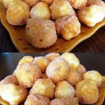 Leckere Quarkbällchen auf einem Teller, perfekt für den nächsten Anlass.