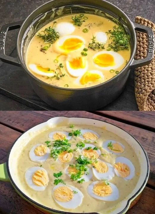 Eier in Senfsauce