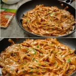 Leckere Schnitzelstreifen auf einem Teller serviert