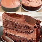 Ein einfacher, cremiger Schokoladenkuchen, der bei der Familie beliebt ist.