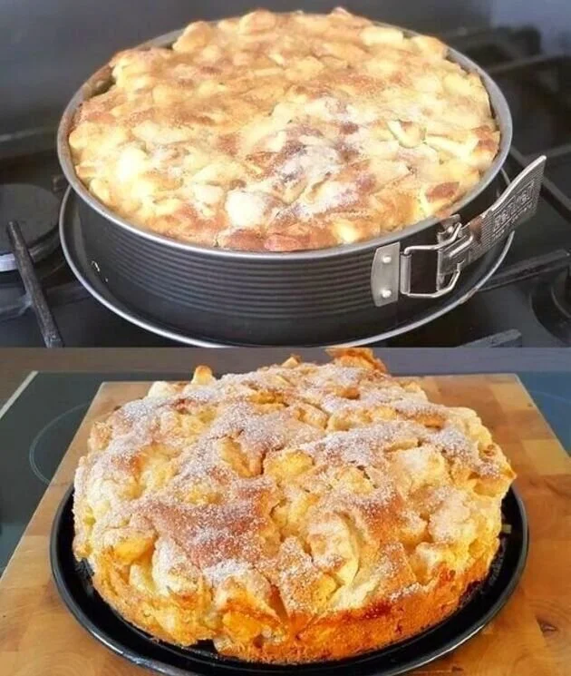 Ultrasaftiger Apfelkuchen mit saftigen Äpfeln und lockerer Konsistenz.