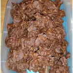 Selbstgemachte Choco-Crossies mit Schokolade und Knusper-Cerealien