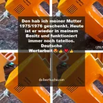 Deutscher Wertarbeit Artikel aus 1975 noch immer funktionsfähig und wertvoll.
