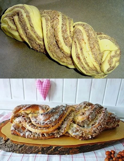 Saftiger Nusszopf mit köstlichen Nüssen und aromatischem Teig