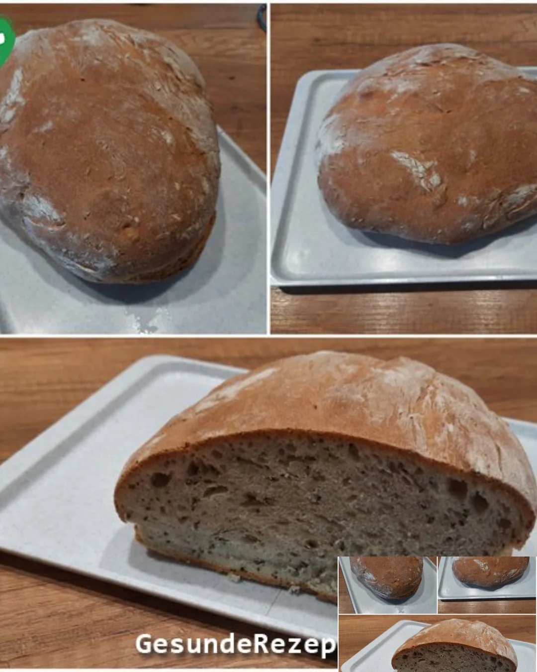 Einfaches, hausgemachtes Brot