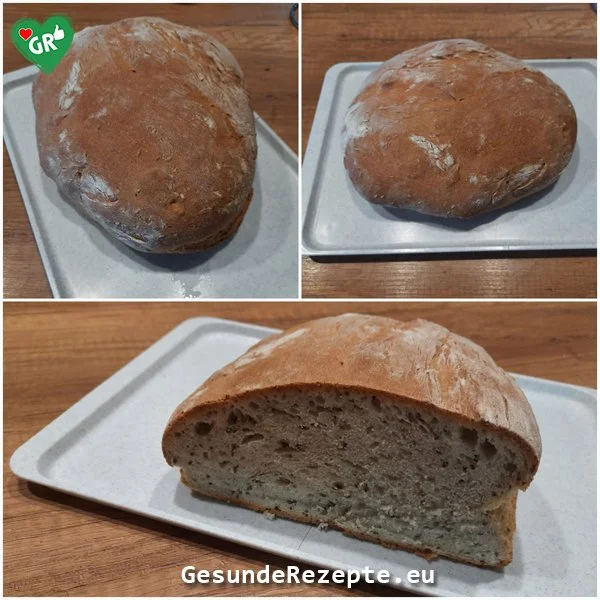 Einfaches, hausgemachtes Brot