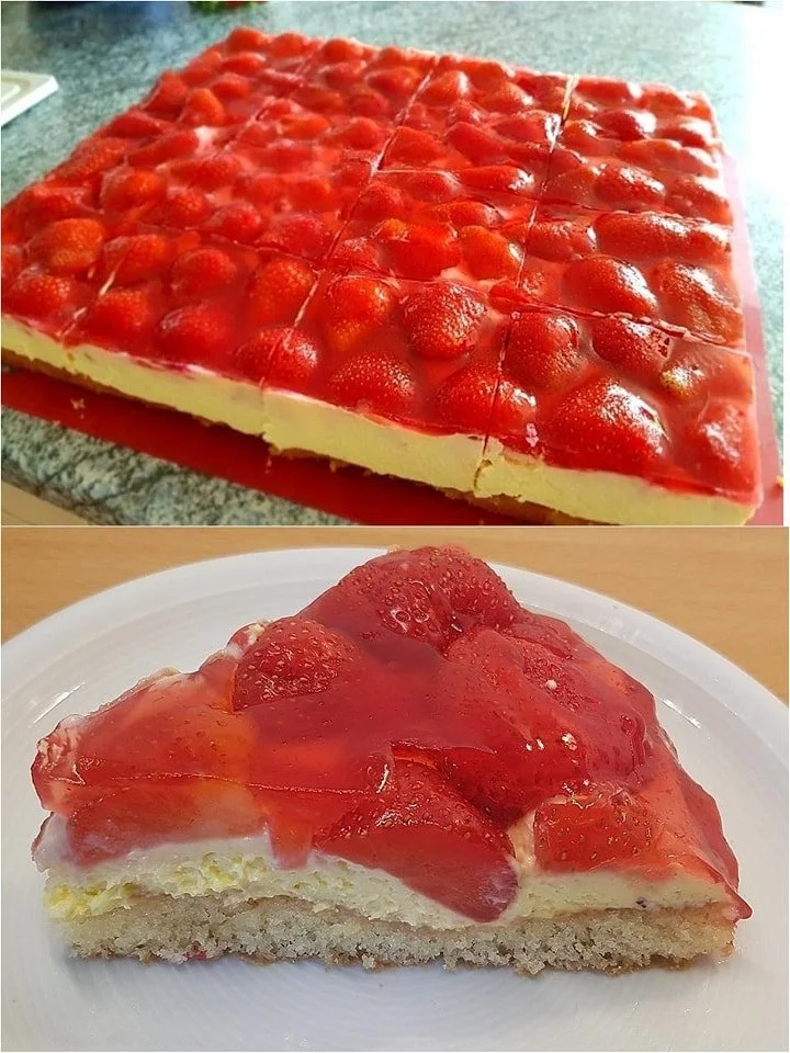 Erdbeertorte mit Schmand-Vanillecreme