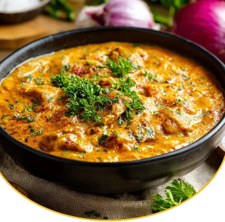 Eine Schüssel Friss-dich-dumm-Suppe, herzhaft und sättigend.