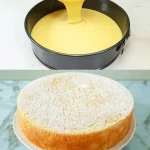 Joghurtkuchen mit 3 Zutaten auf einem Teller präsentiert