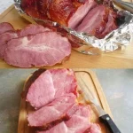 Kasselerbraten auf einem Teller serviert mit Beilagen.