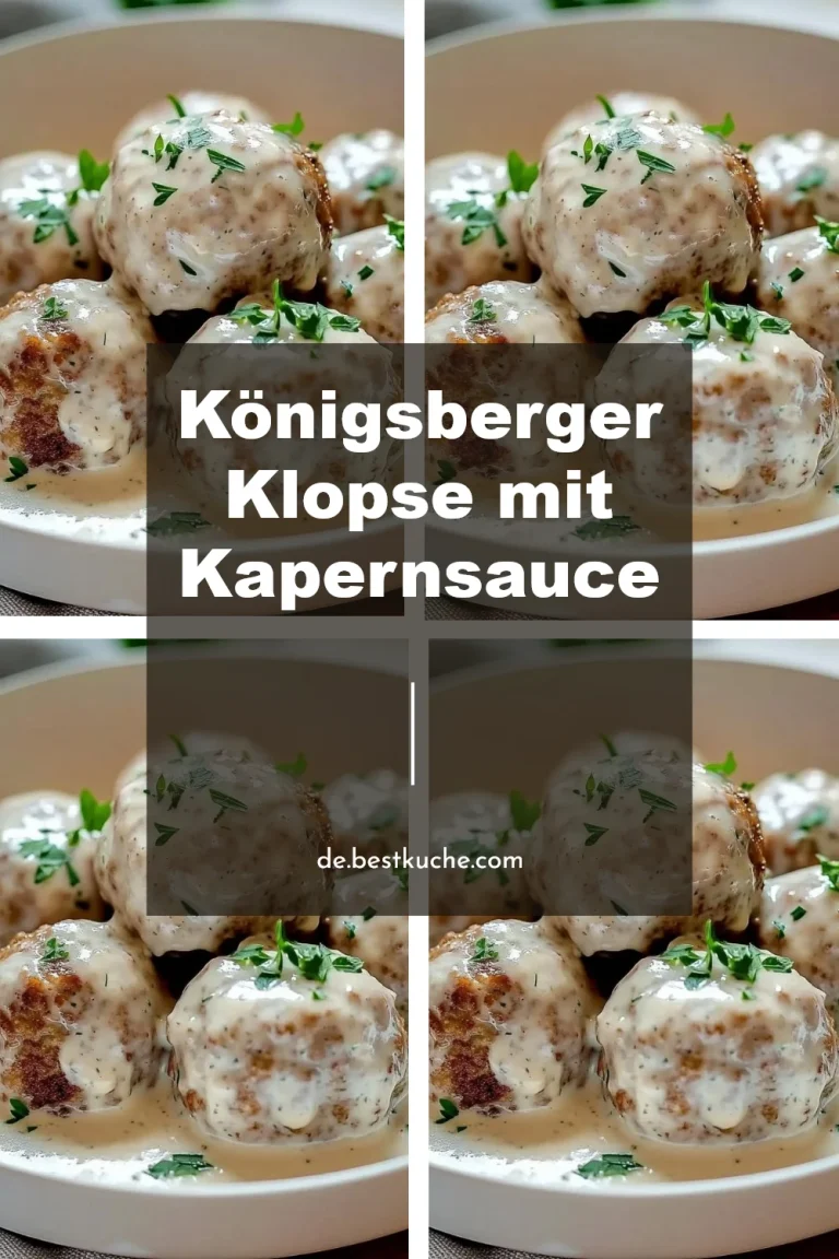 Königsberger Klopse mit Kapernsauce, ein traditionelles deutsches Gericht