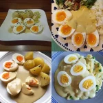 Oma Senfeier - traditionelles Rezept mit Senfsoße