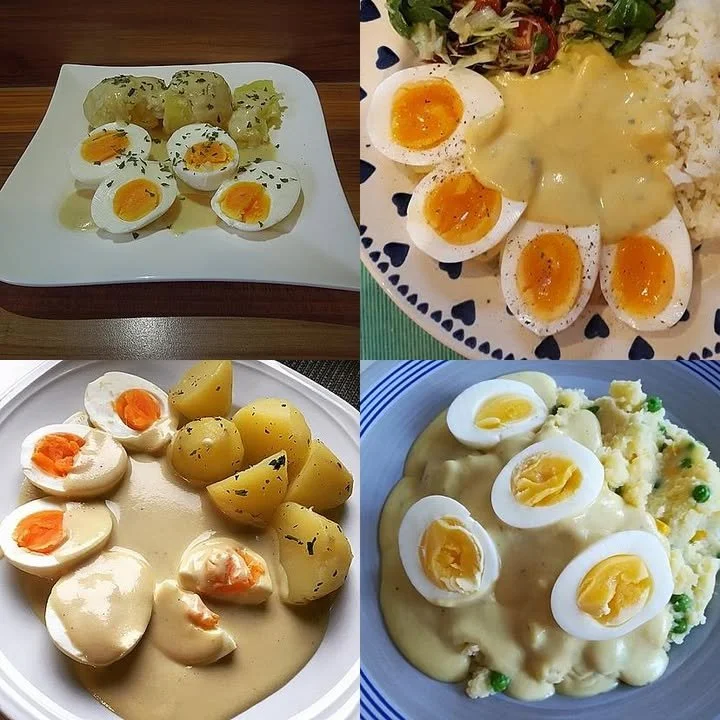 Oma Senfeier - traditionelles Rezept mit Senfsoße