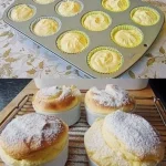 Delikate Quarkmuffins frisch gebacken mit gesunden Zutaten.