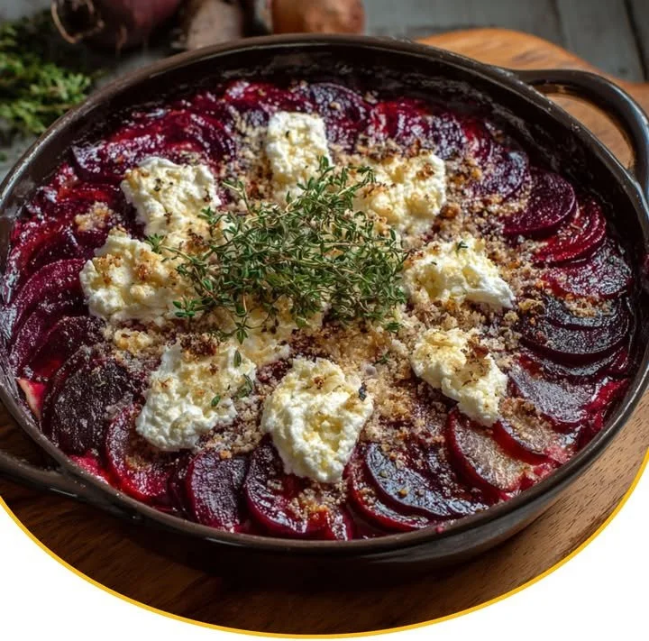 Rote-Bete-Gratin mit Ziegenkäse