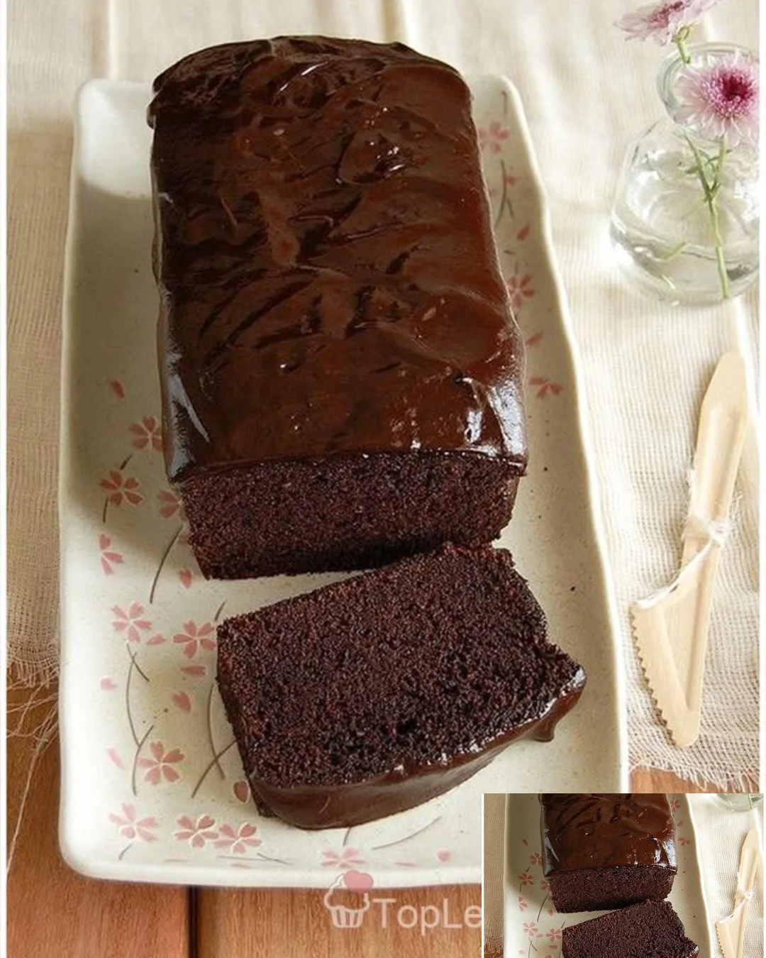 Saftiger Schokoladenkuchen mit einer verführerischen Schokoladenglasur