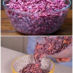 Frische Salatmischung aus verschiedenen Gemüse- und Salatsorten auf einem Teller.