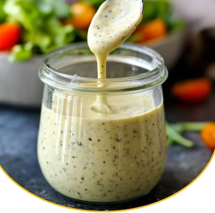 Hausgemachte Salatsauce wie im Restaurant zubereitet