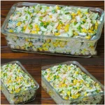 Schneller Salat mit frischen Zutaten und Dressing für eine gesunde Mahlzeit.