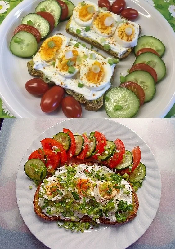 Gesundes Abendbrot mit frischen Zutaten und schneller Zubereitung