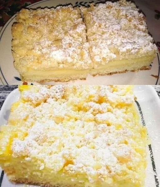 Leckerer Streuselkuchen mit frischen Früchten und goldbraunen Streuseln.