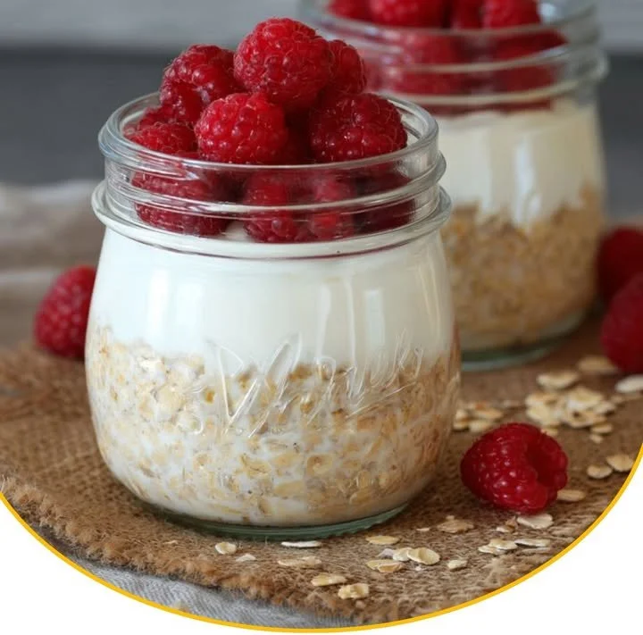 Übernachtungshafer mit Joghurt