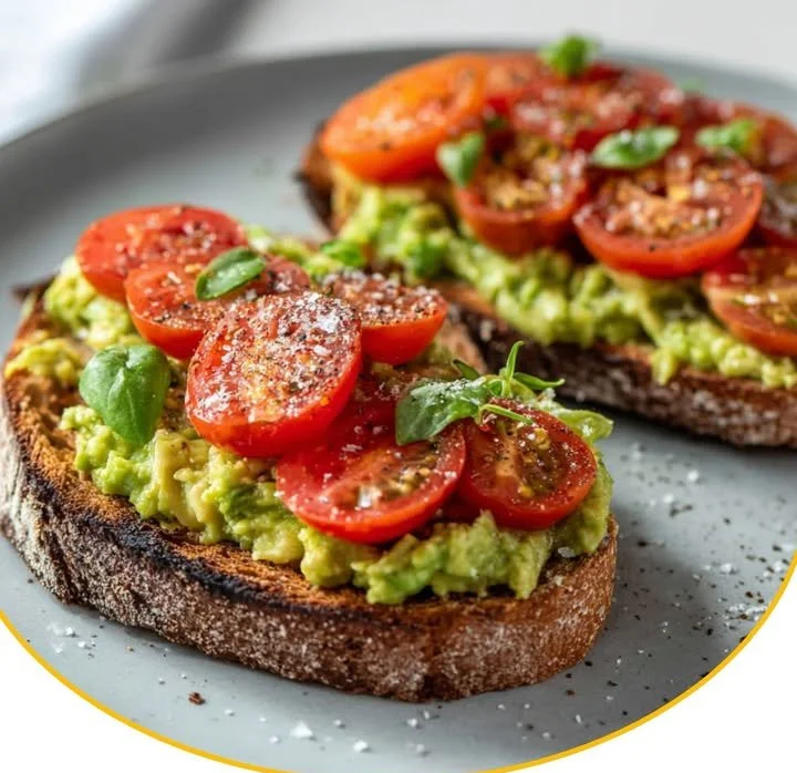 Avocadobrot mit Tomaten