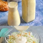 Hausgemachtes Balsamico-Senf-Salatdressing in einer flüssigen Form