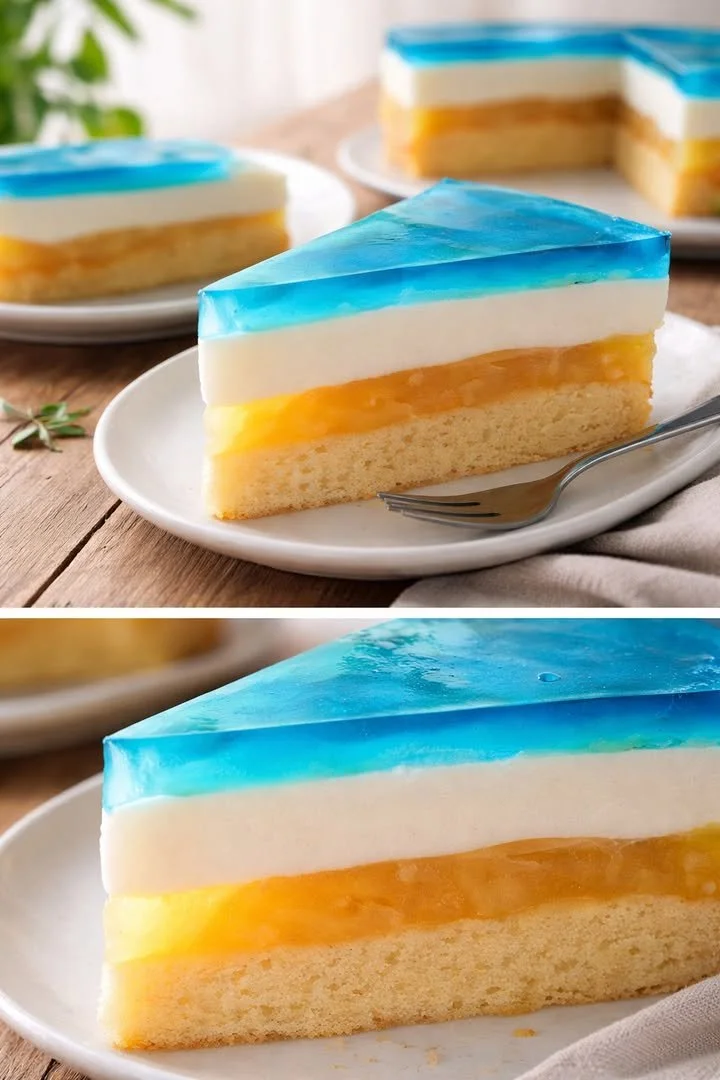 Blaue Hawaii Torte