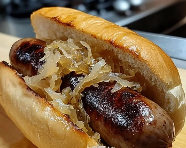 Bratwurst mit Sauerkraut