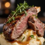 Deutsche Schweinshaxe mit knuspriger Haut und köstlichem Beilagenarrangement