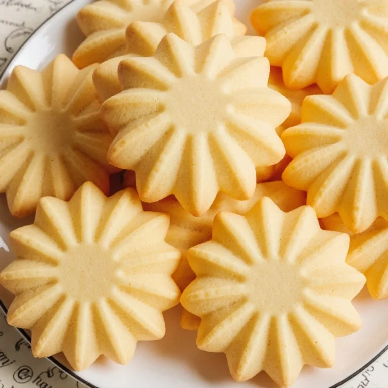 Leckere deutsche Spritzkekse auf einem Teller, ideal für festliche Anlässe.