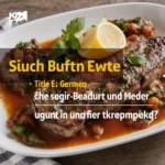 Gebackene Teriyaki-Hühnchenkeulen auf einem Teller serviert