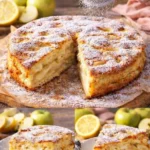 Schneller italienischer Apfelkuchen mit frischen Äpfeln und köstlichem Teig