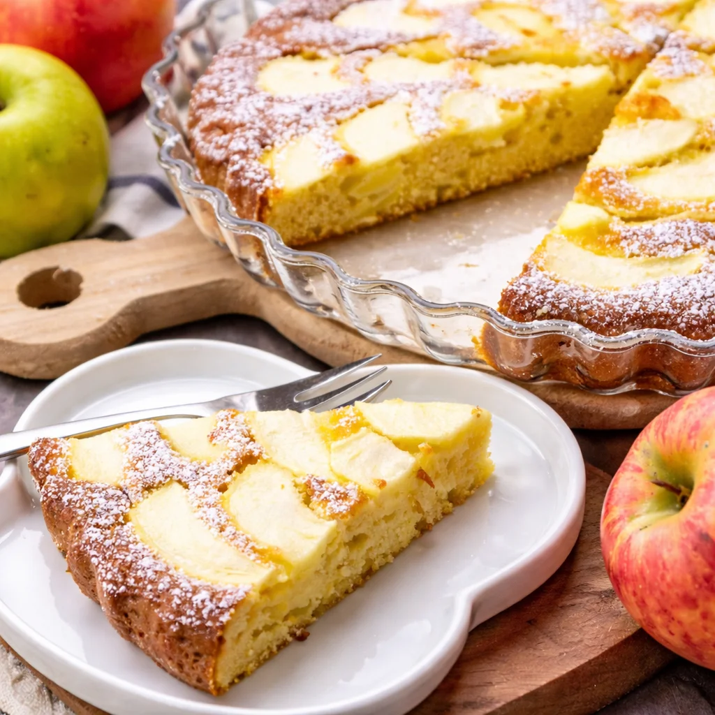 Saftiger kalorienarmer Kuchen ohne Butter und Zucker, gesund und lecker.