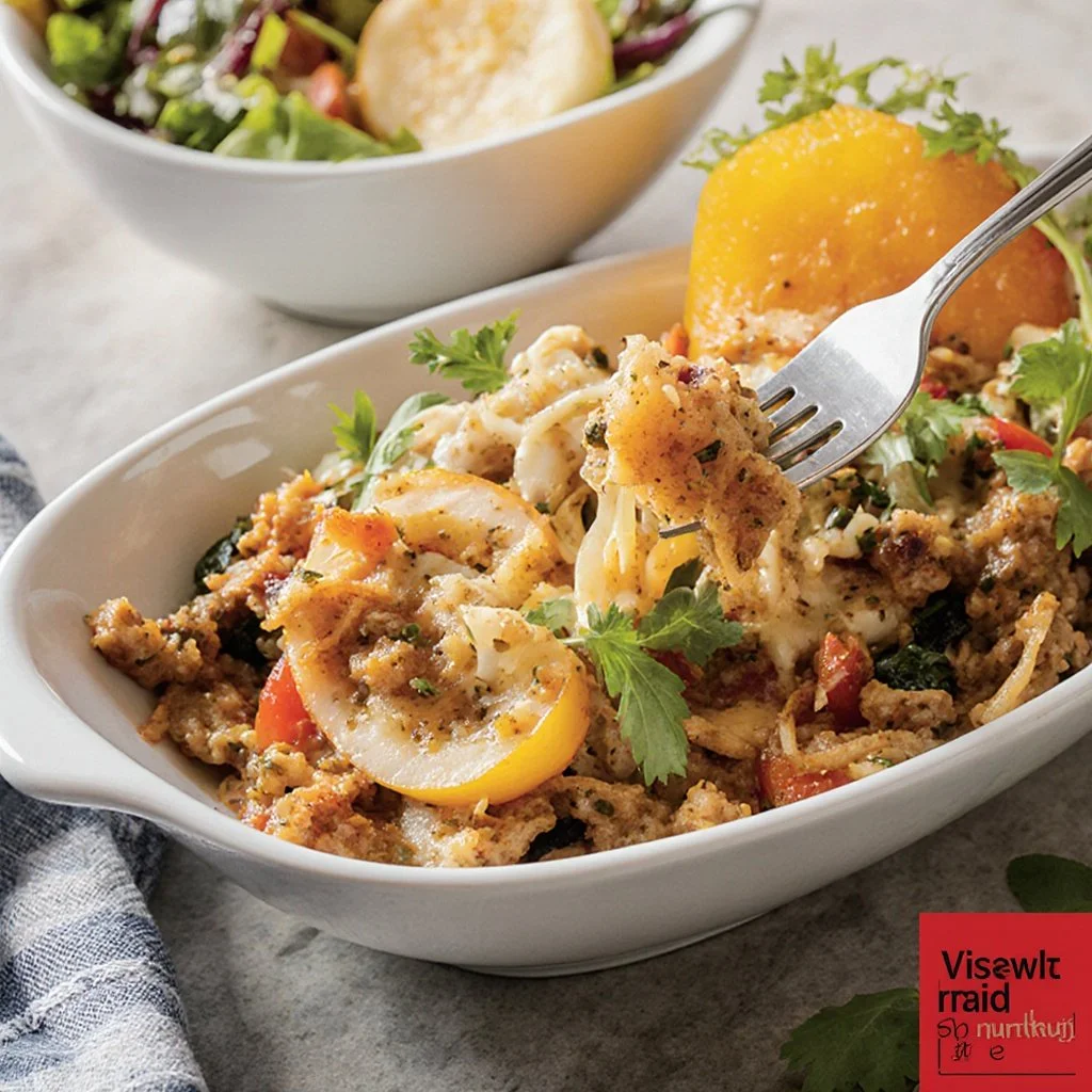 Überbackene Spaghetti mit Käse frisch serviert