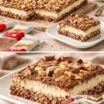 Rezept für Kinder Country Kuchen ohne Backen auf einem schönen Teller.