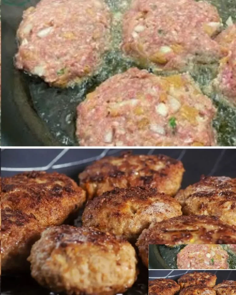 Omas traditionelle Frikadellen auf einem Teller serviert