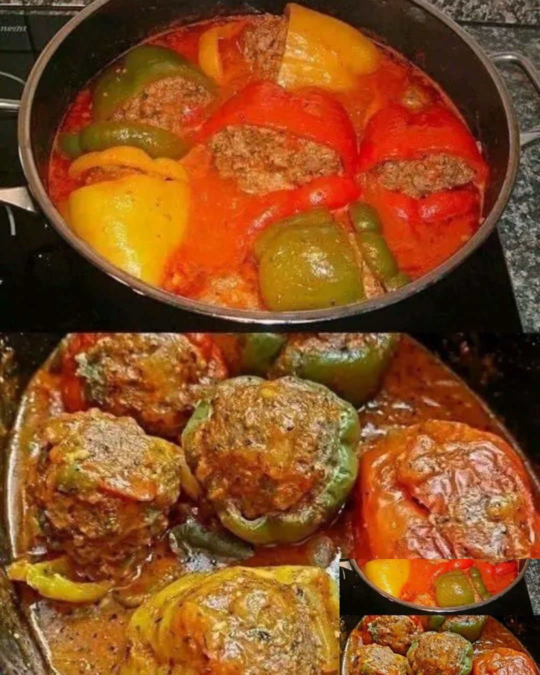 Gefüllte Ofenpaprika mit Hackfleisch nach Omas Rezept