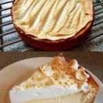 Ein köstliches Stück Omas Tränenkuchen auf einem Teller, garniert mit Sahne.