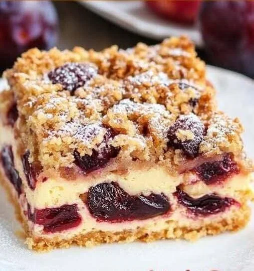 Pflaumenkuchen mit frischen Pflaumen und knusprigem Teig