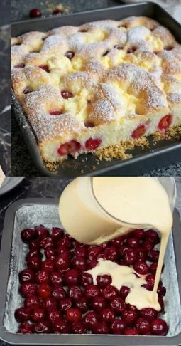 Quark-Kirschkuchen in 5 Minuten