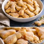 Leckere Quarkhasen frisch gebacken auf einem Teller