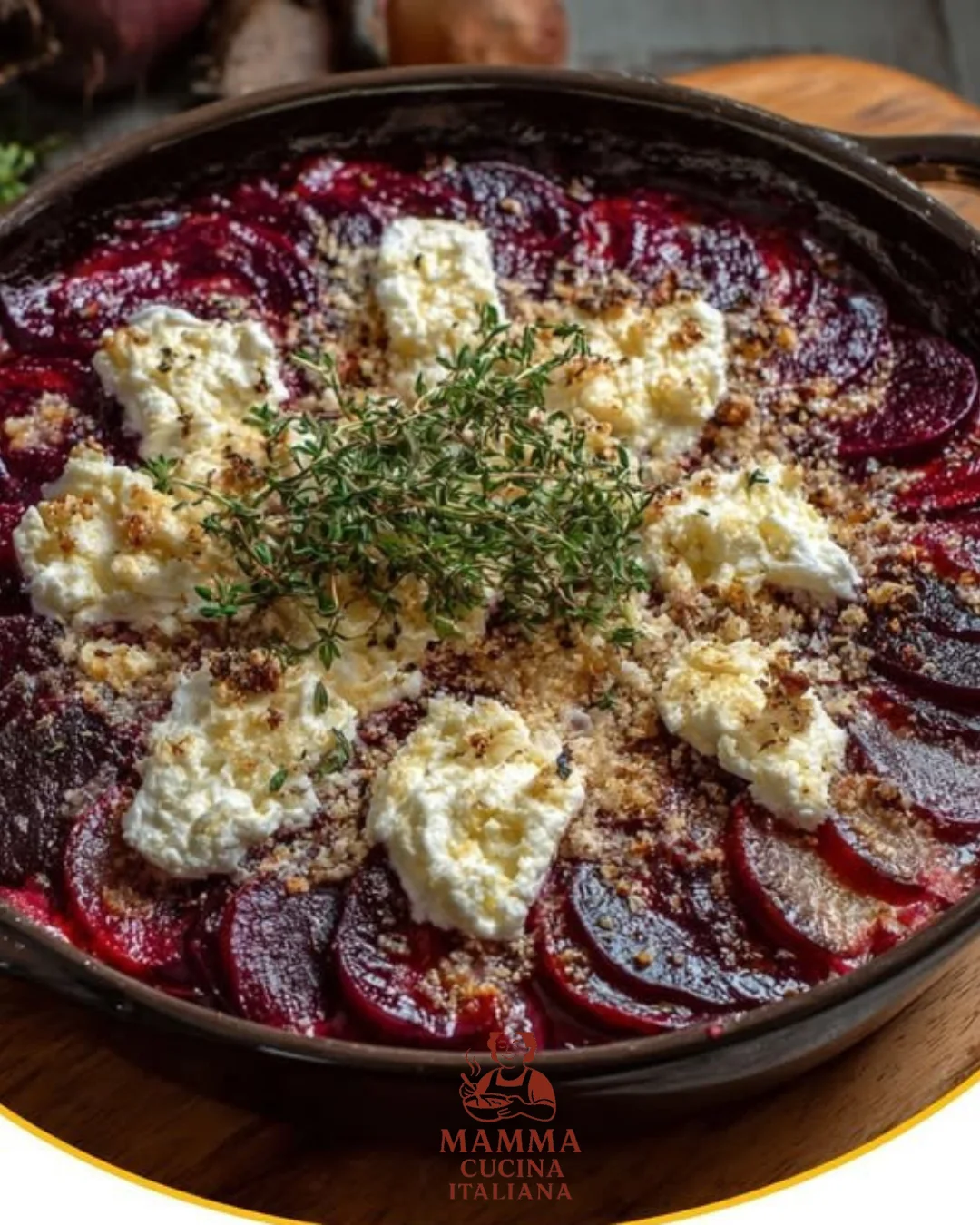 Rote-Bete-Gratin mit Ziegenkäse