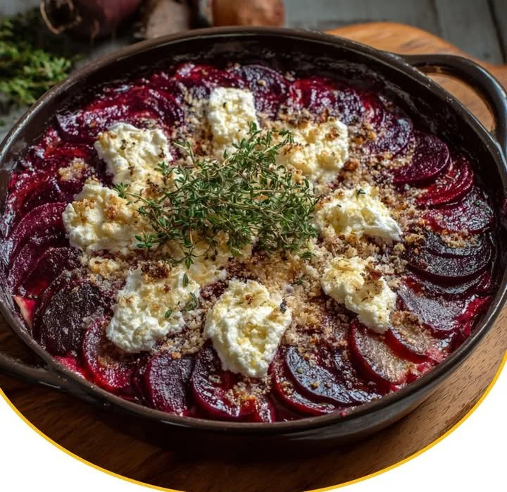 Rote-Bete-Gratin mit Ziegenkäse