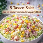 Ruckzuck Salat mit frischem Gemüse und Dressing