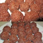 Leckere selbstgemachte Rumkugeln auf einem Teller