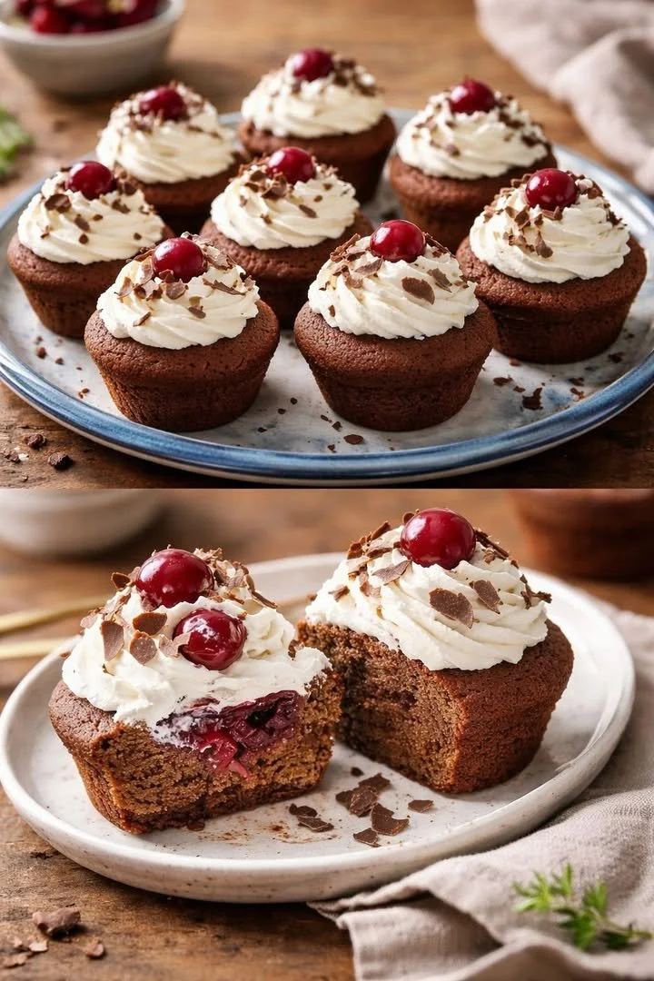 Schwarzwälder Kirsch-Muffins